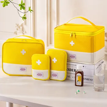 Portable First Aid Kit Essential for Business Trips Outdoor Adventures Home Emergency Storage Compact Travel Health Care Supplie