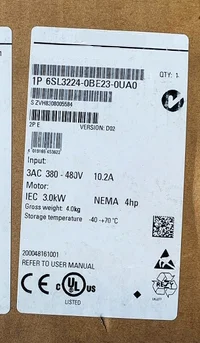 

Новинка 6SL3224-0BE23-0UA0
