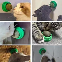 Natural Catnip Balls Lickable Cat Grass Snack Kitten Scratchers Toy Treats Chewing Fresh Breath For Small Medium Pet Cat 6