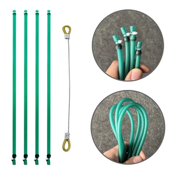 Accessorio tradizionale per tiro con l'arco con sfera in acciaio, elastico tubolare, fionda da tiro, elastico a quattro fili su un lato