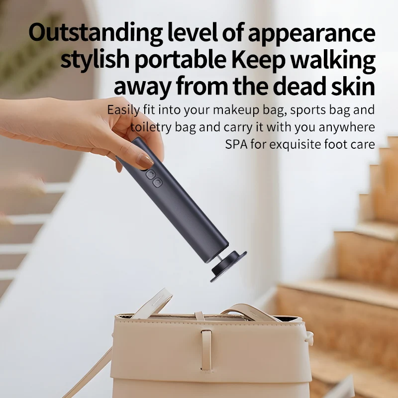 Cordless Electric Foot Callus Remover for Feet 6 Speeds with Replaceable Sandpaper Pads Portable Dead Skin Remover for Women Men