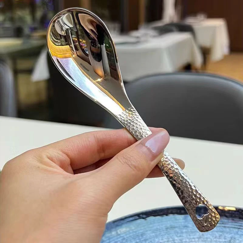 Stainless Steel Soup Spoon Deepen Large Capacity Flatware