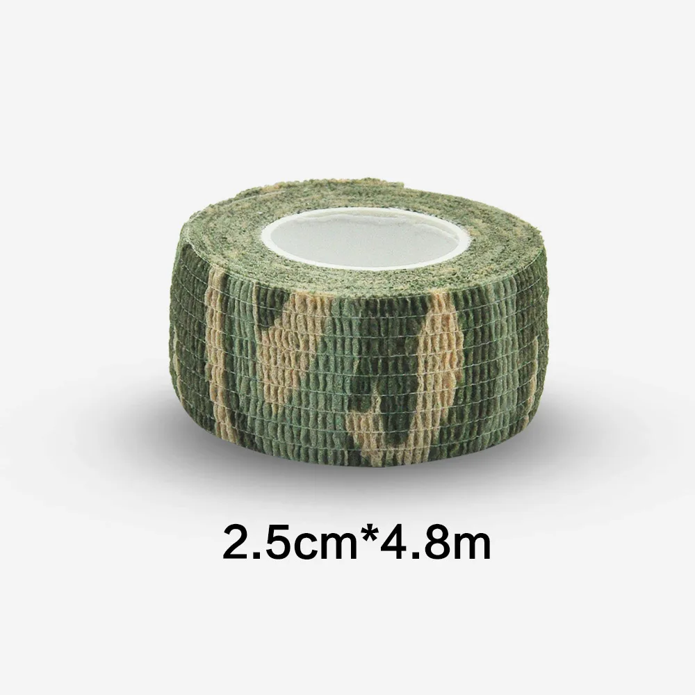 Forest Camouflage Elastic Wrap Tape Hunt Disguise Elastoplast Self Adhesive Sports Protector Knee Finger Athletic Bandage sports self adhesive bandages