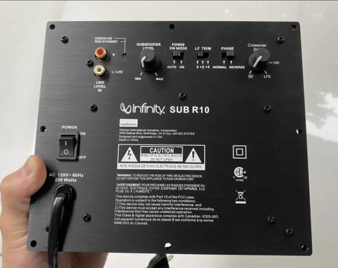 

SUB R10 10 inch high-power 200W subwoofer amplifier board For to HKTS 220SUB/230 subwoofer board
