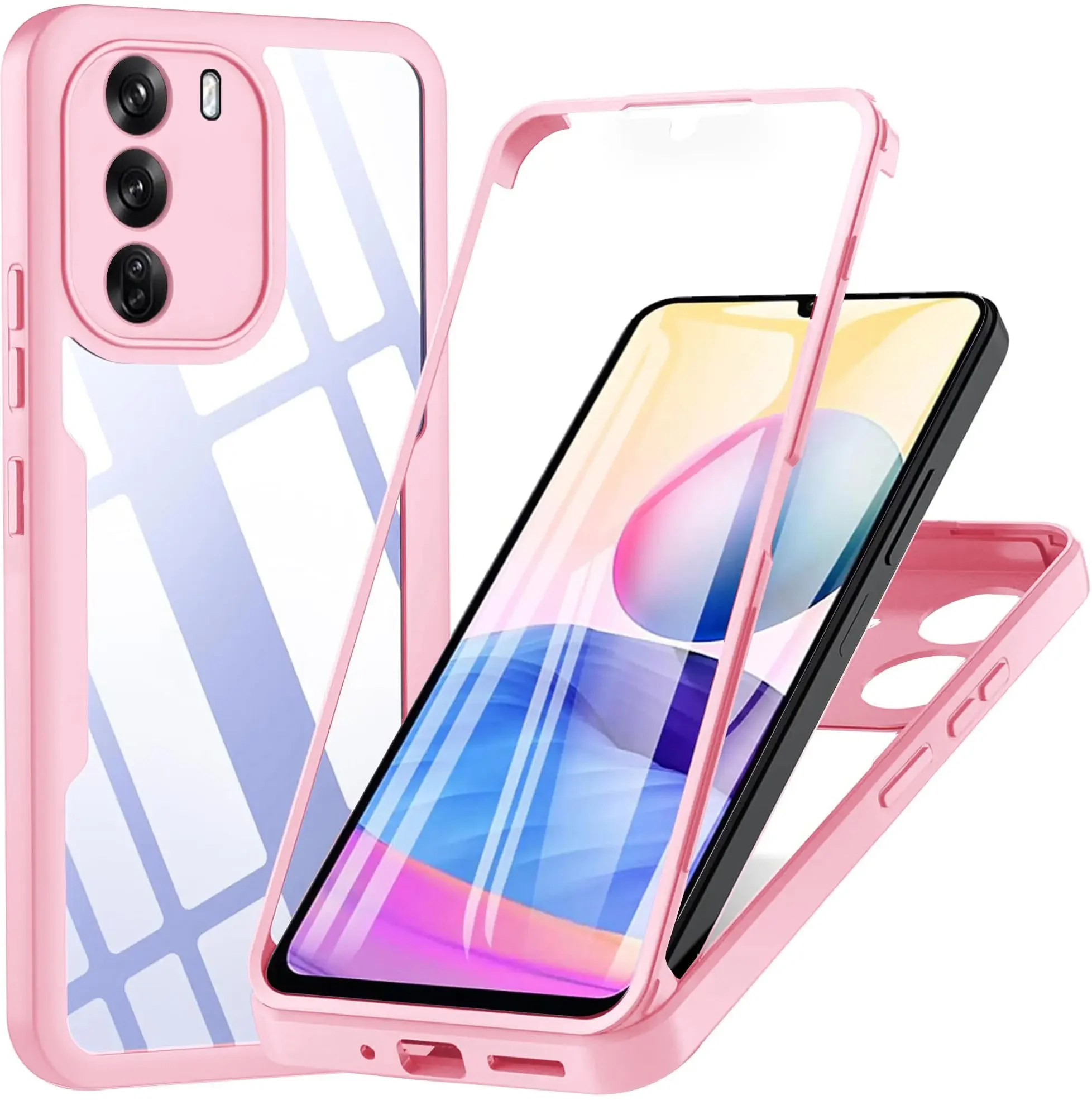 Sleek 3-in-1 360° Full Protection Acrylic + TPU Phone Case