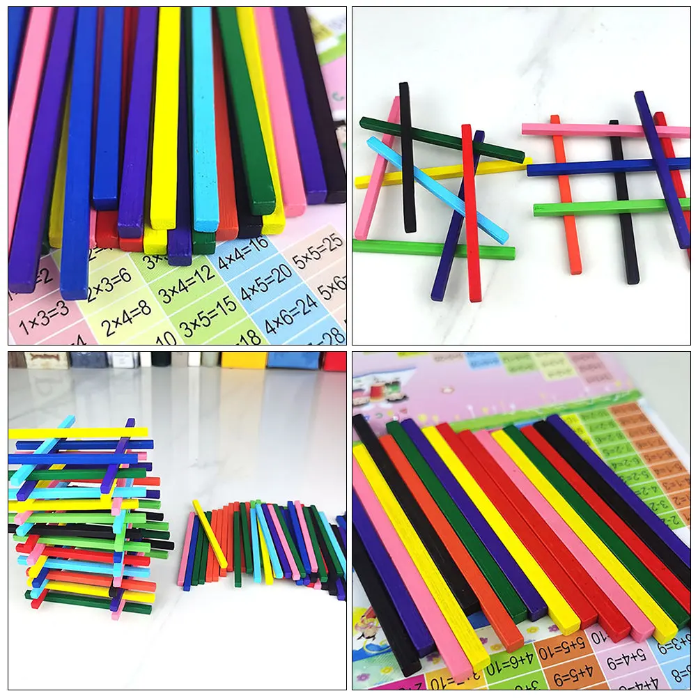 1 세트 수학 교구 유치원 다채로운 계산 막대 교육용 산술 막대 조기 교육 계산 학습 보조 도구