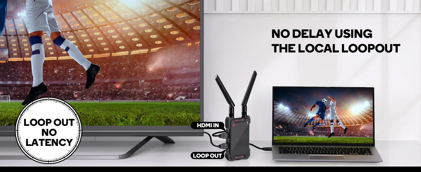 5.8Ghz HDMI Wireless Video Transmitter Receiver 400M 1 Send 5 Receive for Stream