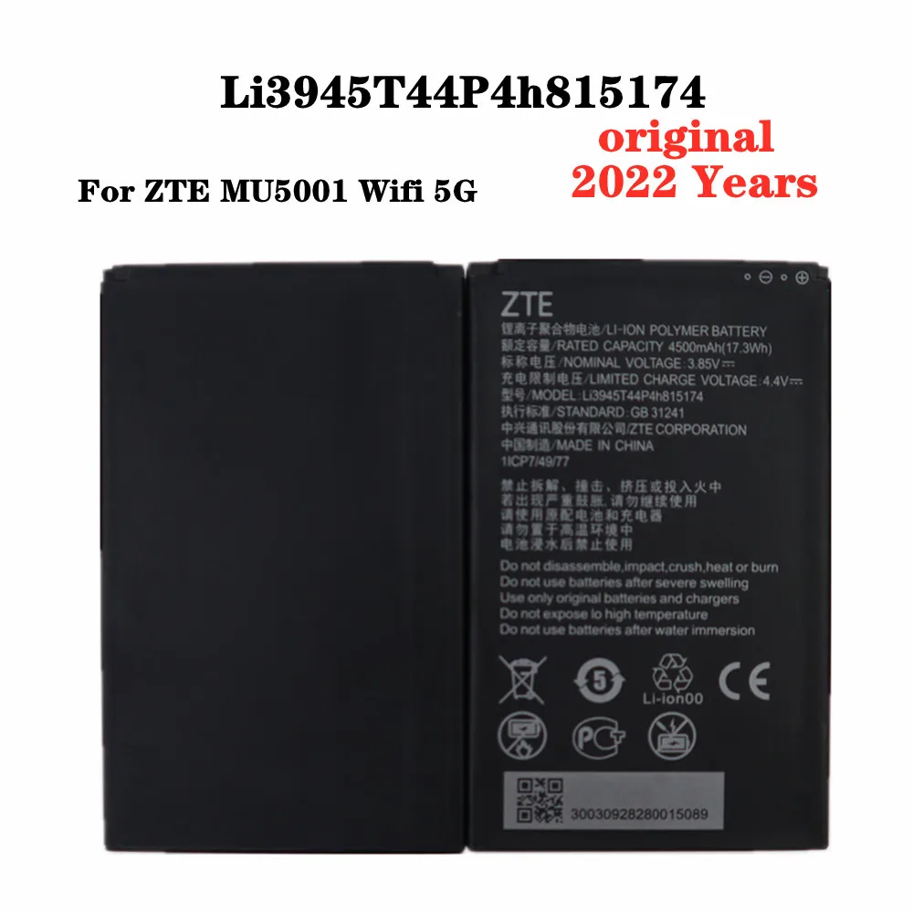 

New Original Li3945T44P4h815174 Battery For ZTE MU5001 MU5002 5G Portable Wifi Wifi6 Wireless Router Battery Tracking Number