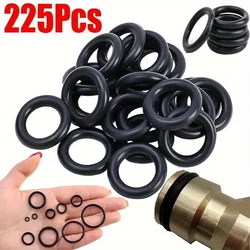 Professional 225 - Piece Nitrile Rubber O - Ring Seal Set - Oil - Resistant, Elastic Gaskets in 18 Sizes for Versatile Applications (225 per pack)