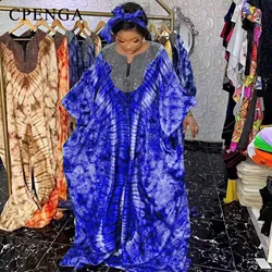 2 Pieces Bazin Rich African Bubu Dress for Women Elegant Lady Wedding Evening Party Dresses Plus Size Print Dashiki Kaftan Robe