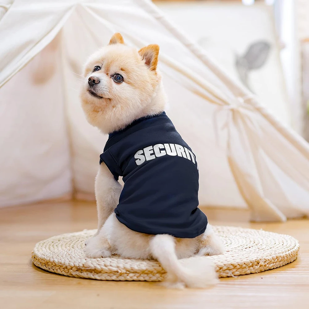 소형 중형견용 부드러운 코튼 강아지 셔츠, 폴리에스터 보터밍 티셔츠, 프렌치 불독용 탱크탑 조끼, 보안 여름 옷