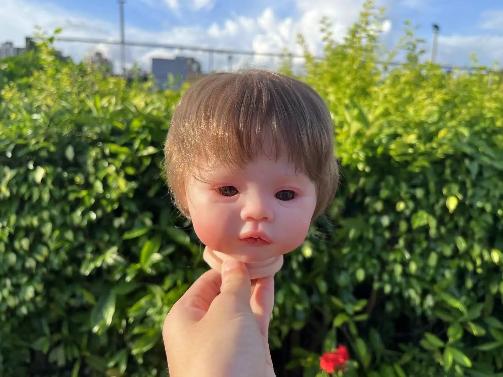 

FBBD художественная живопись 17 ''новорожденный Луг с ручными волосами несобранный Комплект «сделай сам» куклы для детей