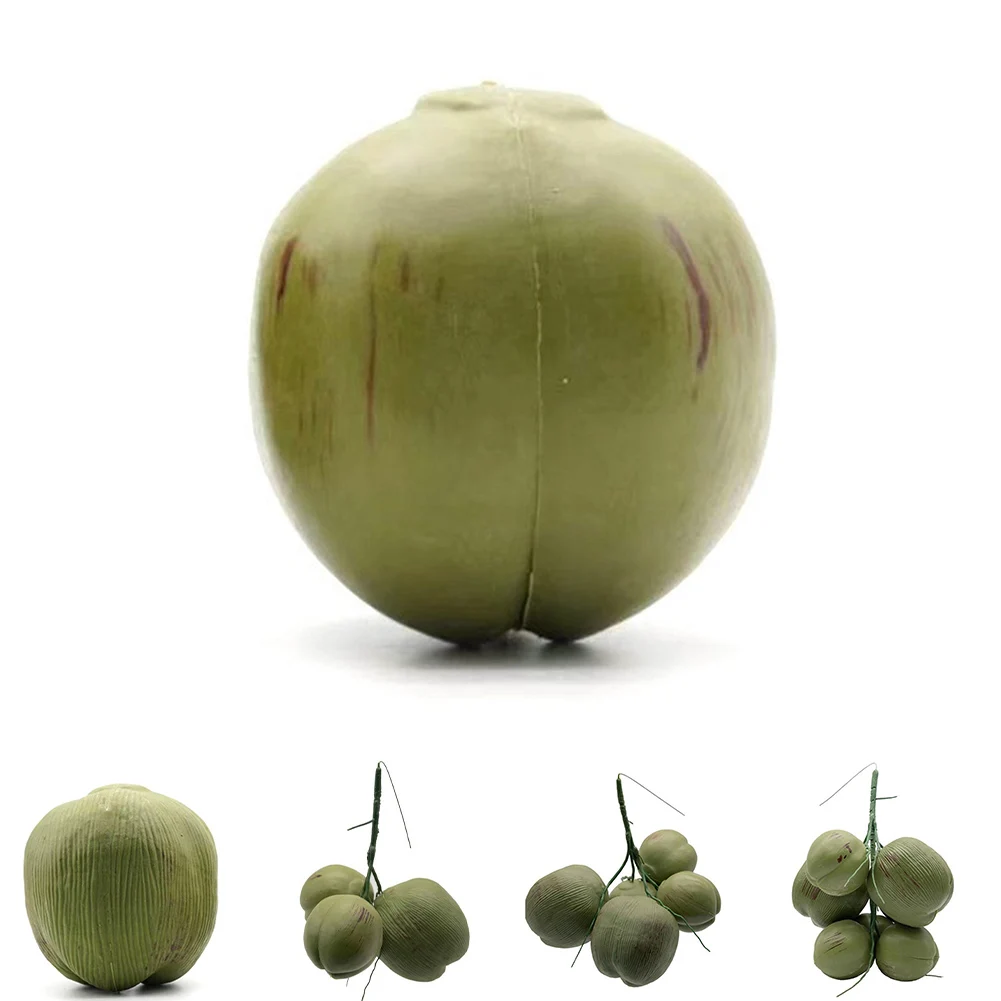 Artificial Fruits and Vegetables Simulation Coconut Plastic Fake Coconut Fruit Vegetable Model Photography Display Early Education Toy Hainan Scene Decoration