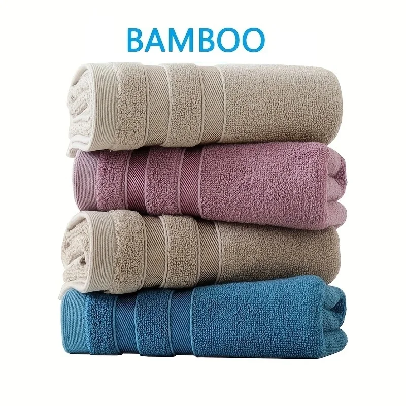 Natural Luxury Bamboo Cotton Hand Towel - Sustainable, Hypoallergenic, Super Soft & Highly Absorbent