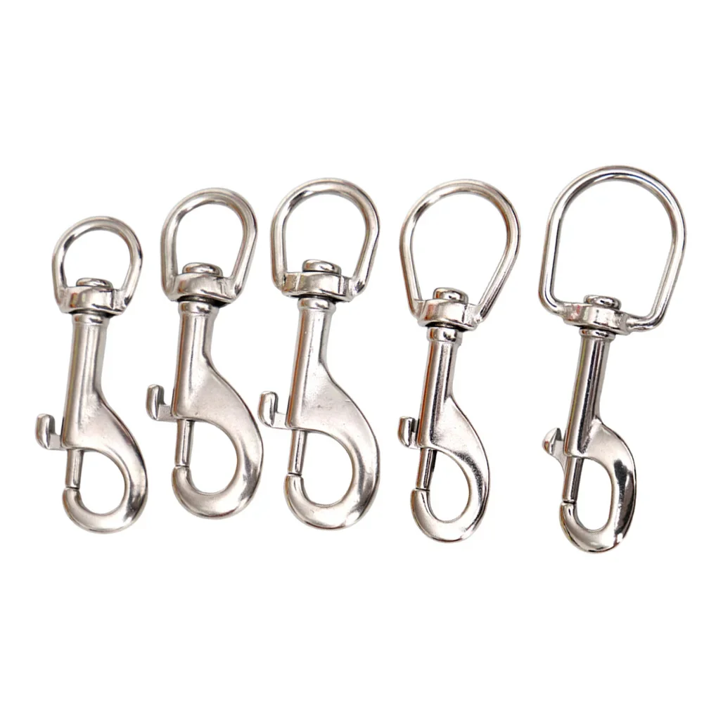 Scuba Diving Accessories Scuba Diving Stainless Steel Quick Carabiner Swivel Eye Bolt 70-120mm Double Ended Snap Bolt Hook Clip