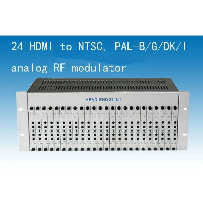 

HDMI to analog RF modulator converter, 24 HDMI to NTSC modulator, HDMI to PAL-B/G modulator, RF TV headend