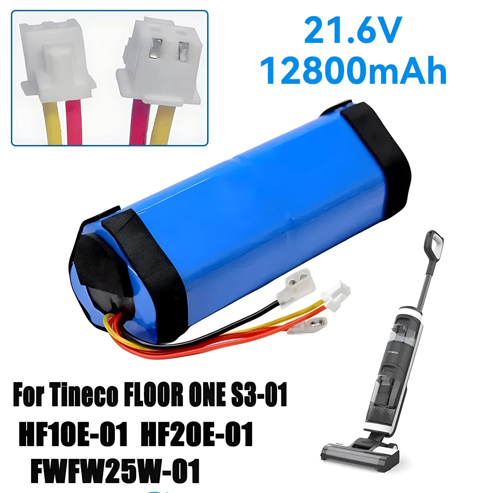 

Новинка, 21,6 в, 9800 мАч, 12800 мАч для пылесоса Tineco Floor OneS3, набор литий-ионных аккумуляторов 18650 для влажной и сухой уборки