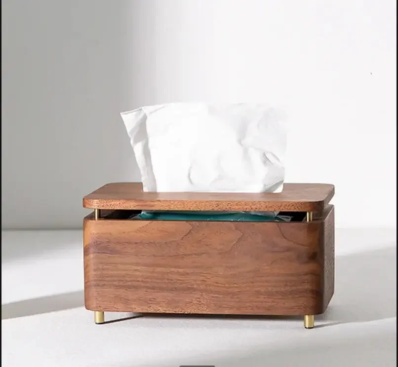 

Rectangular Wooden Tissue Box Wall-mounted Tissue Holder Napkin Holder Tissue Storage Boxes Tissue Box Holder Paper Roll Holder