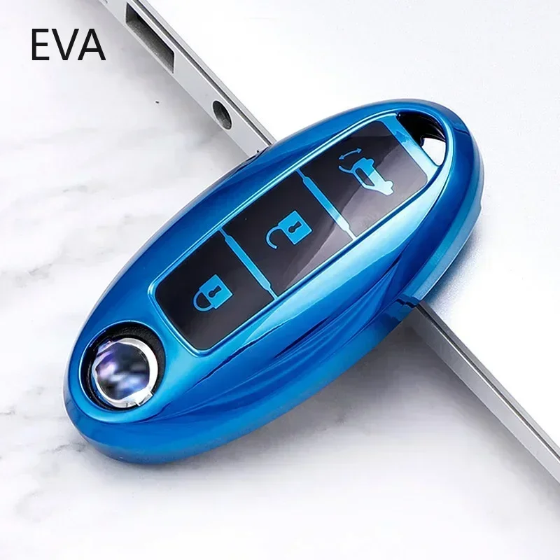 TPU Car Key Case Fob Cover Shell Nissan Qashqai X-Trail T32 T31 Juke J10 J11 Kicks Tiida Pathfinder Note for Infiniti Keychain