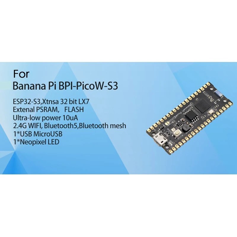 ٳ ̿ PSRAM ESP32-S3 32 Ʈ LX7  ھ  , BPI Pico W-S3, 240Mhz