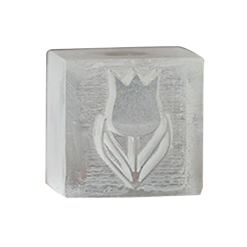 Cute Clear Soap Embossing Stamp Block Handmade Natural Essential Oil Soap Seal