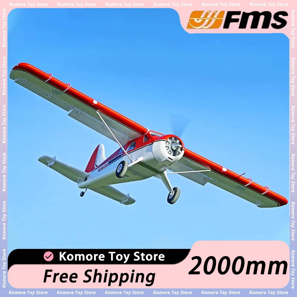 2000Mm Fms Beaver V2 Water Sea Plane 6S Epo Pnp Giant Big Rc Plane 6Ch Con Lembi Retrattili Aereo Hobby Aircraft Avion Gifts