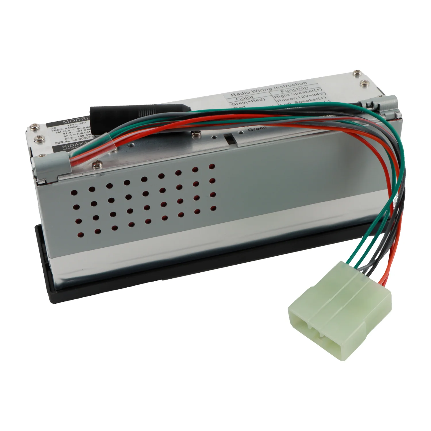M200 Radio Bluetooth with USB 12V / 24V MP3 Player AM FM For Komatsu Sumitomo Excavator Truck Car 178mm*65mm*50mm