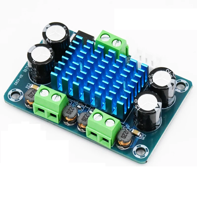 50W*2 high-power digital audio amplifier board two-channel stereo audio amplifier module A282 DC12-24V