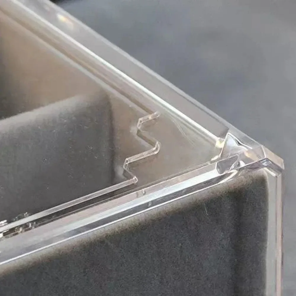 Velvet Acrylic Jewelry Organizer With 3 Drawers Stackable Display Storage Earrings Necklace Bracelets Box Holder Case For Women 3