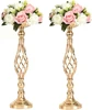 10 Pcs Metal Flower Arrangement Stand Wedding Flower Centerpieces Stand 20 Inch Tall Elegant Metal Flower Vase Gold Candelabra C 3