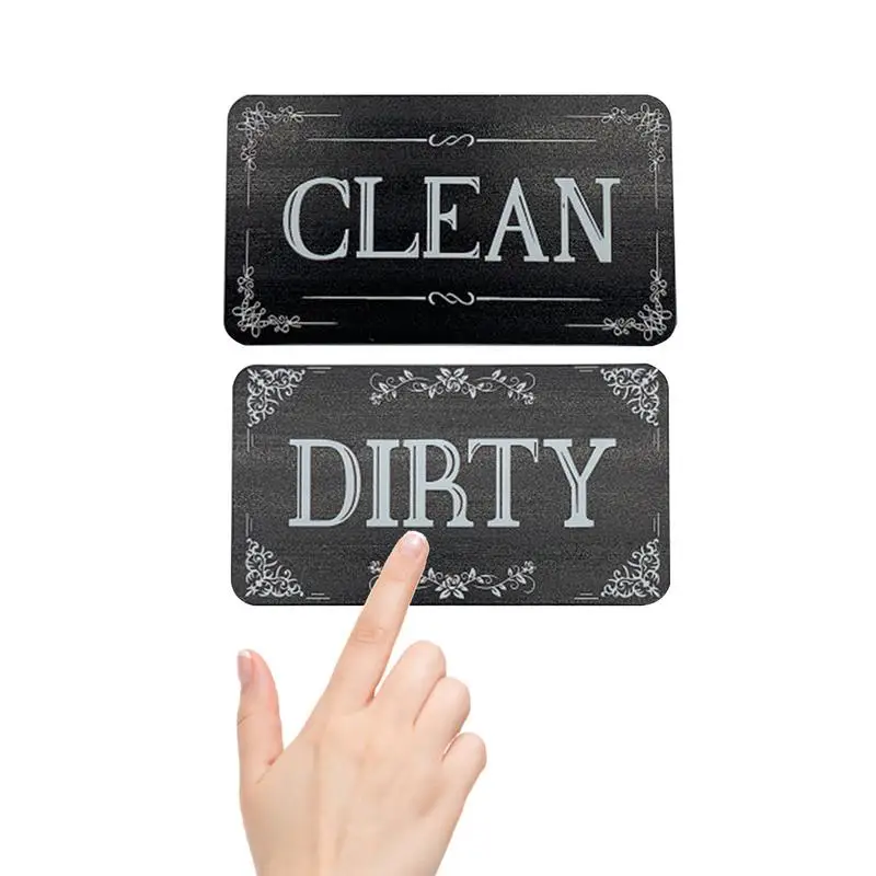 

Clean Dirty Magnet Non Scratch Waterproof Double Sided Dishwasher Strong Magnet Clean Dirty Sign Kitchen Storage Organizer