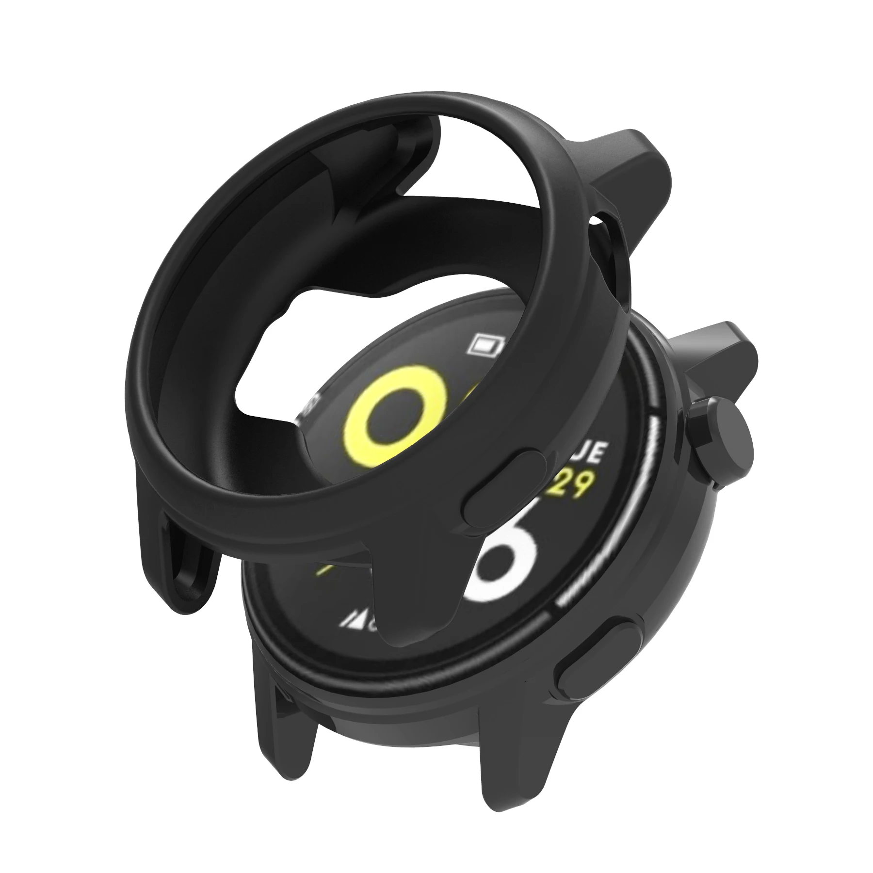 Silicone Shockproof Protective Case for Smartwatches - Soft Hollow Frame Cover