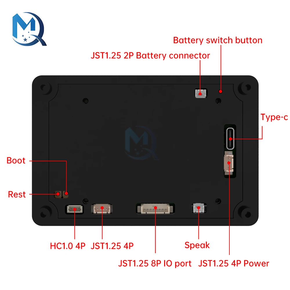 รูปสินค้า ESP32-S3 บอร์ดพัฒนา Wifi BT พร้อมหน้าจอสัมผัสแบบ Capacitive ขนาด 3.5 นิ้วและปลอกสีดํา
