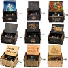 Wooden Music Box Frozen Beauty and Beast Hand Cranked Home Decoration Carved Musical Box Valentines Day Birthday Gif 1
