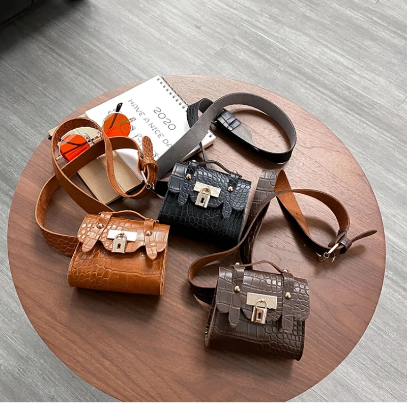 Waist Bag Female New Crocodile Pattern Belt New Mini Chain Decoration Belt Bag Messenger Small Bag Cool Waist Bags for Women
