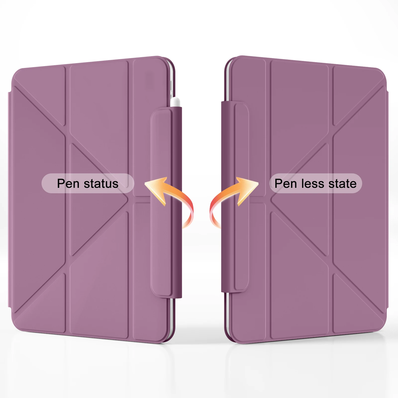 Magnetic Detachable Y-Shaped Folding Cover Case