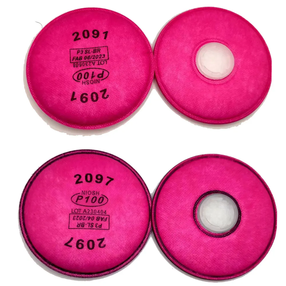 Lot de 10 à 40 Filtres à Charbon pour Demi-Masque Respiratoire