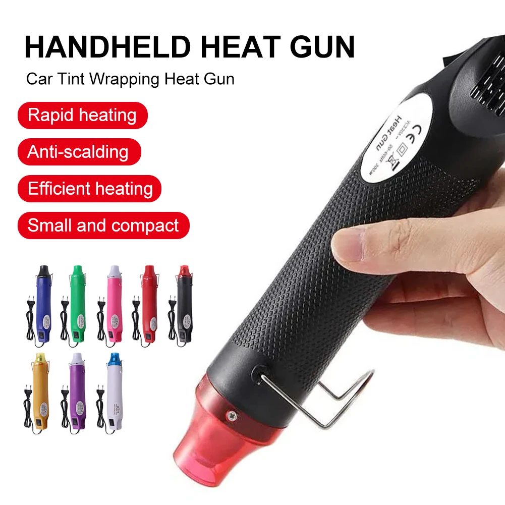 

220V/110V Portable Handheld Electric Mini Heat Gun DIY Welding Temperature Blow Gun Suitable for Crafts Wrapping Car Packaging