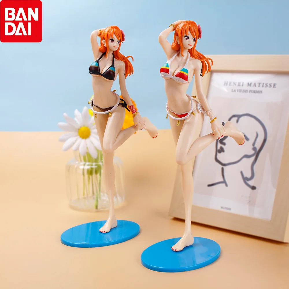 

24cm Anime One Piece Japan Game Statue Nami Sexy Swimsuit Girl PVC Action Figure Cute Model Toy Adult Collectible Doll Gifts