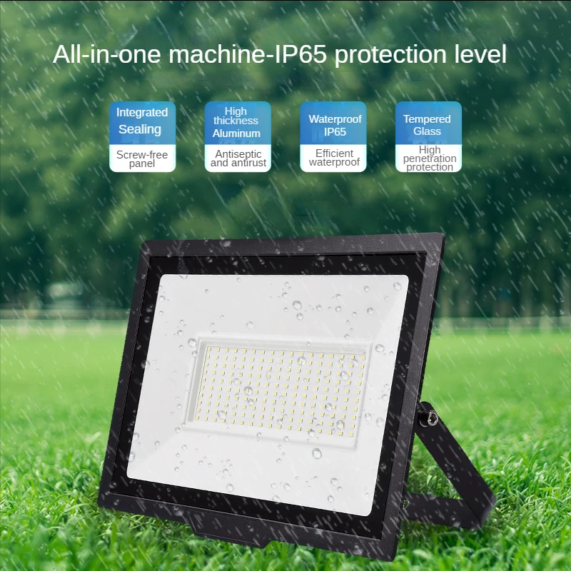 LED lighting black shell AC220V IP67 waterproof outdoor courtyard street light spotlight Christmas stage projection light. led flood light