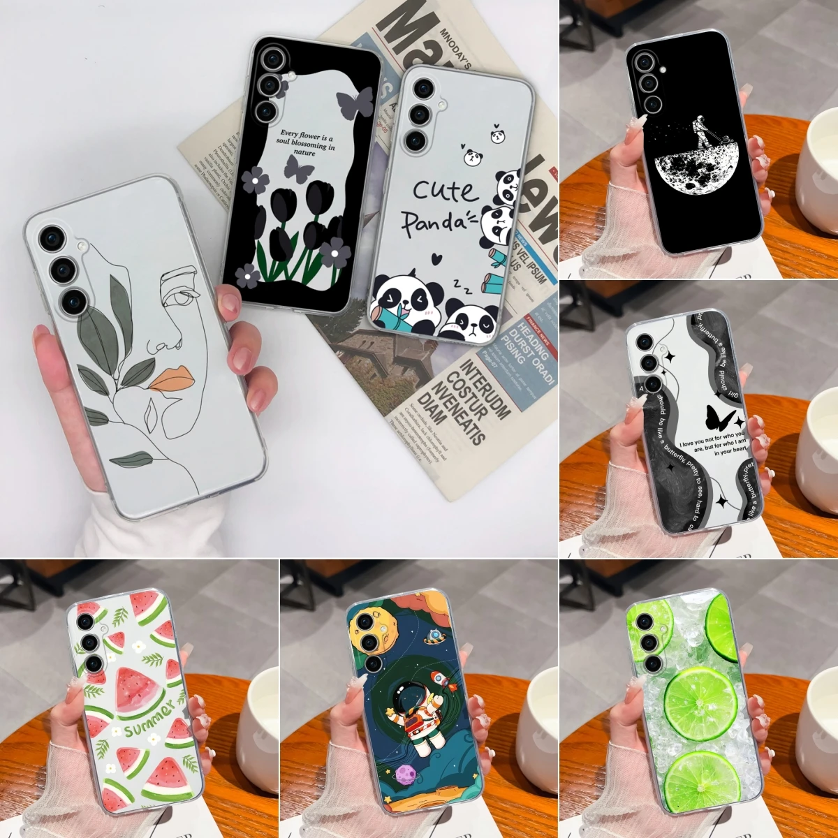Custodia Per Samsung Galaxy S23 S23 Plus S23 Ultra S23 Fe Cute Panda Funda Custodia Protettiva Per S23 S23Plus S23Ultra S23Fe