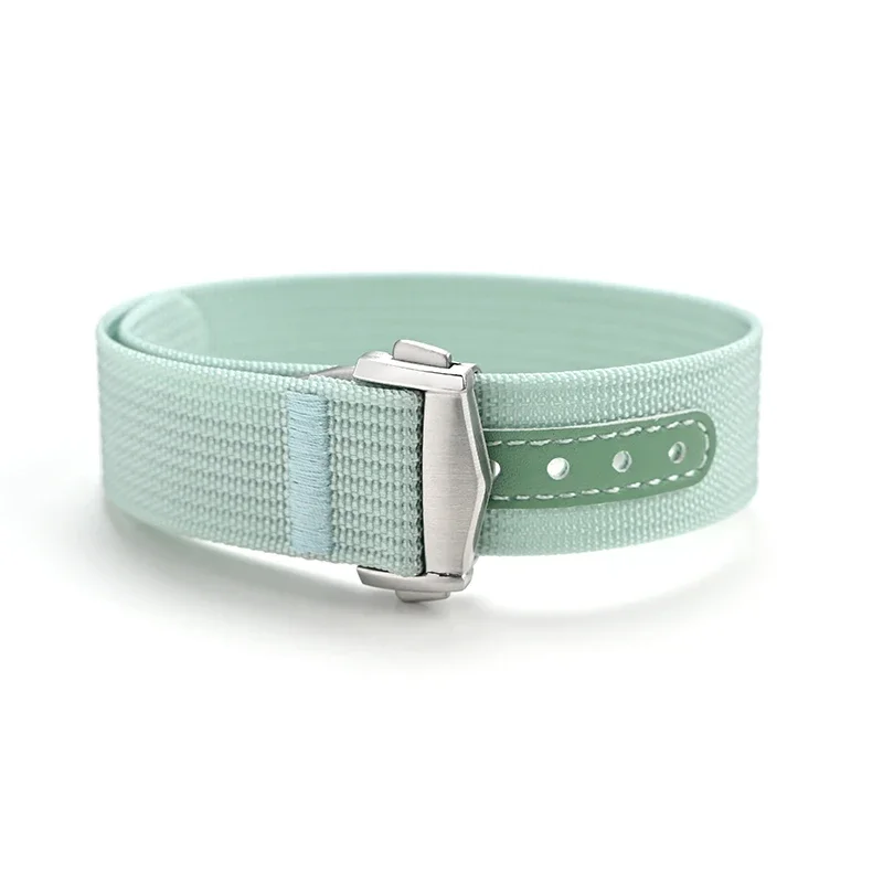 Premium Nylon Watch Strap with Waterproof Folding Buckle - 22mm Wristband Replacement