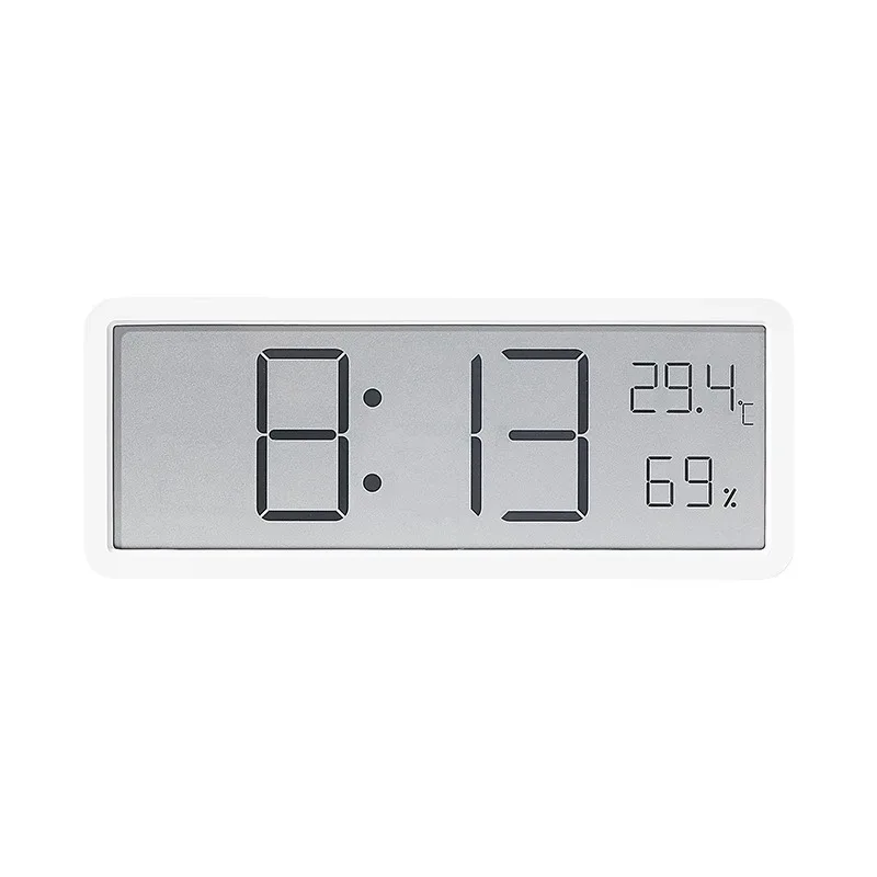 LCD Screen Digital Wall Clock Time Temperature Humidity Time Display Electronic Clock Desktop Digital Clock Battery Powered