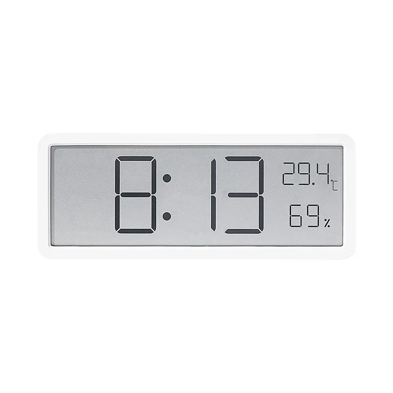 LCD Screen Digital Wall Clock Time Temperature Humidity Time Display Electronic Clock Desktop Digital Battery Powered wall clock digital wall clock digital display clock