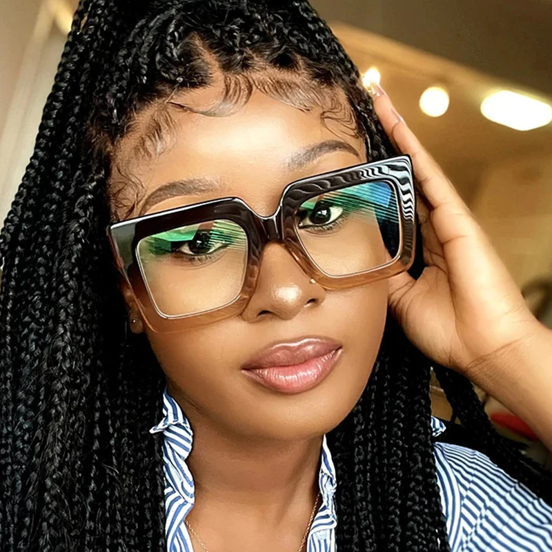 Sol Gafas De Vista Grandes Monturas De Gafas Cuadradas De Gran