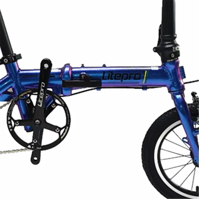 Litepro 14 16Inch Single Speed Folding Bike Aluminum Alloy Mini Outer 3 Speed Bicycle Vehicle 5