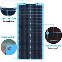 80w 12v panneau solaire flexible panneau photovoltaïque 12v chargeur de batterie camping-car bateau maison balcon voyage entrepôt de l'UE expédition DHL 3