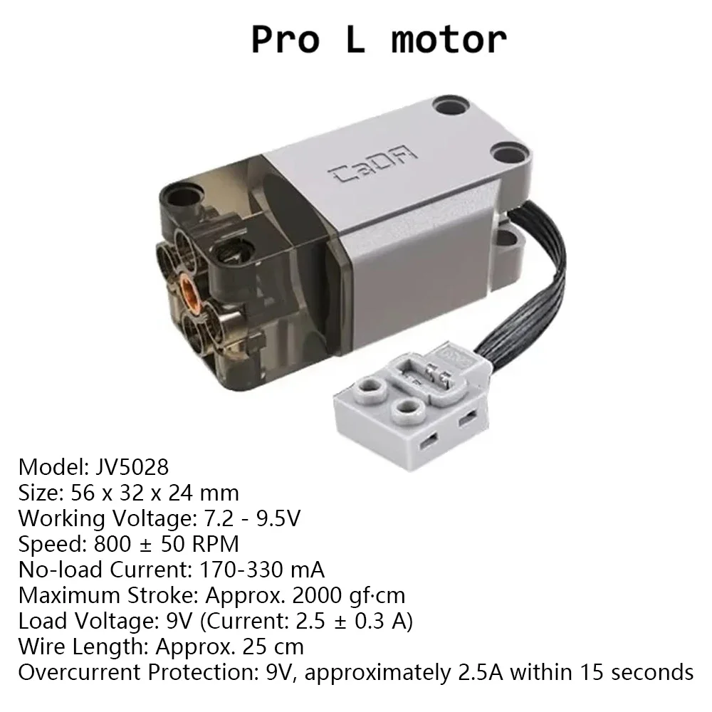 Advanced Remote Control Power Function Motor Toy with 2.4G Lithium Battery Box