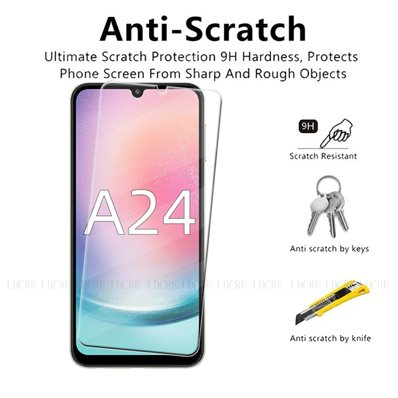 Premium Clear Tempered Glass Screen Protector (4-Pack)