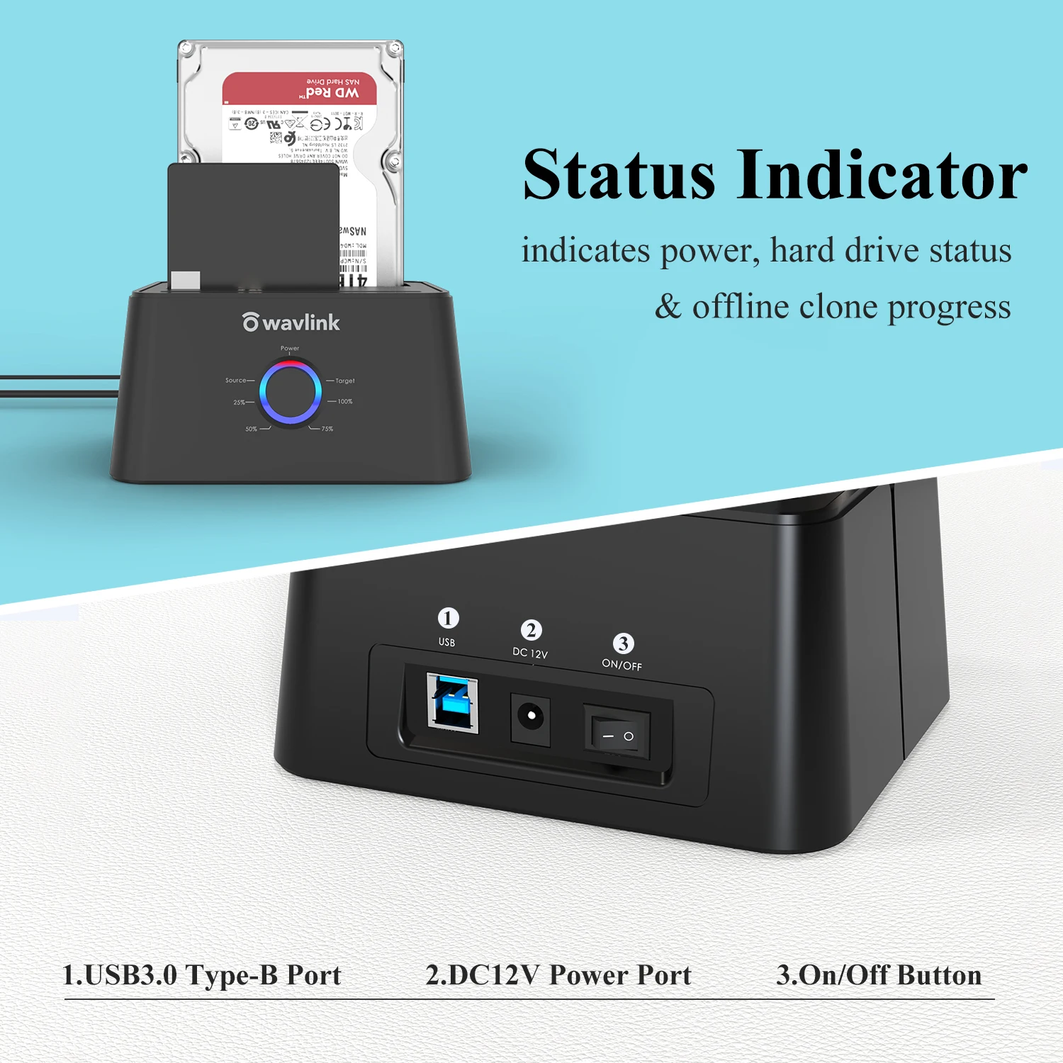 HDD Docking Station Wavlink USB 3.0 SATA